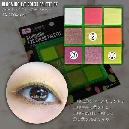 UR GLAM BLOOMING EYE COLOR PALETTE/U R GLAM/アイシャドウパレットを使ったクチコミ(4枚目)