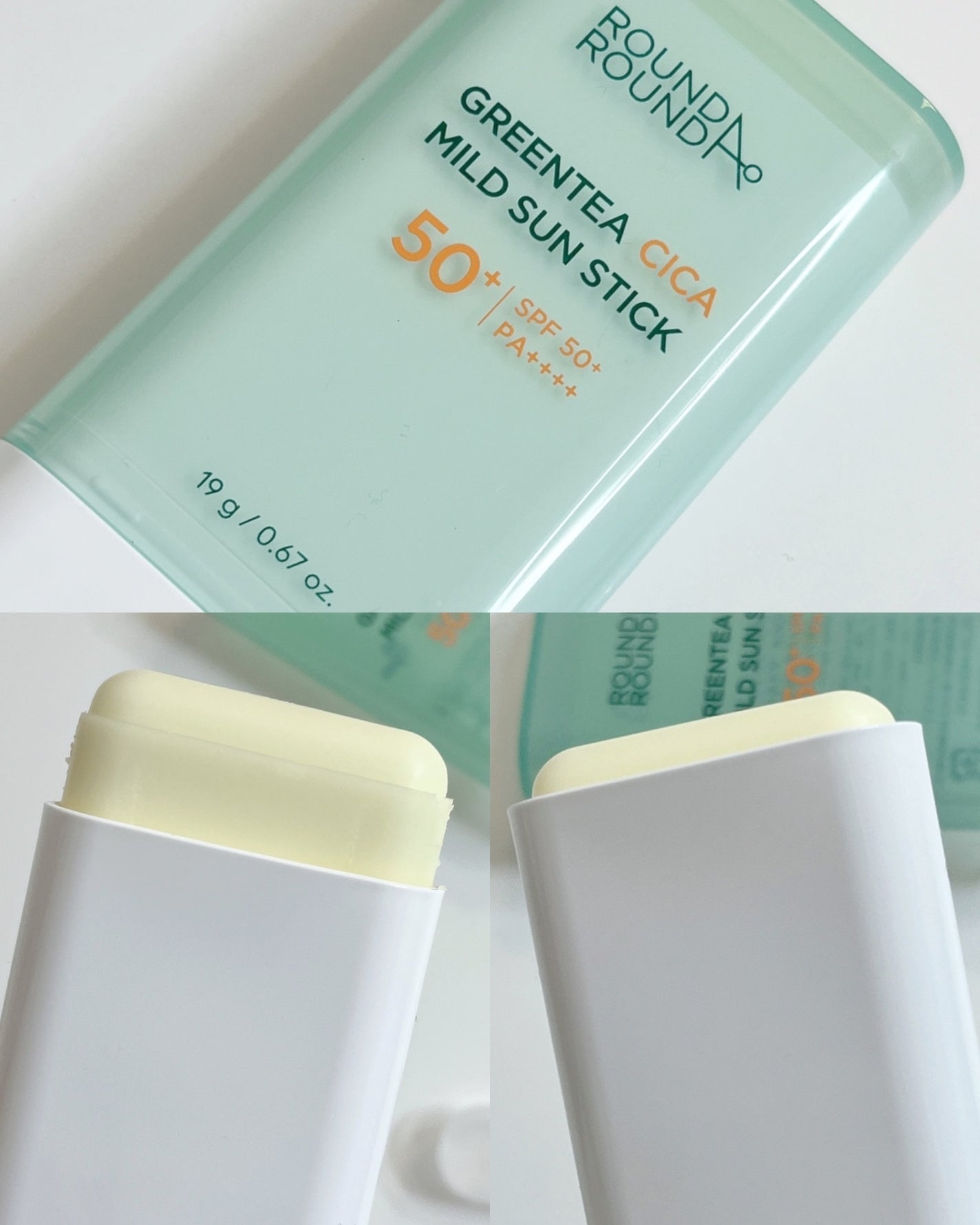 グリーンティー CICA マイルド サンスティック/ラウンドアラウンド/日焼け止めスティックを使ったクチコミ(2枚目)