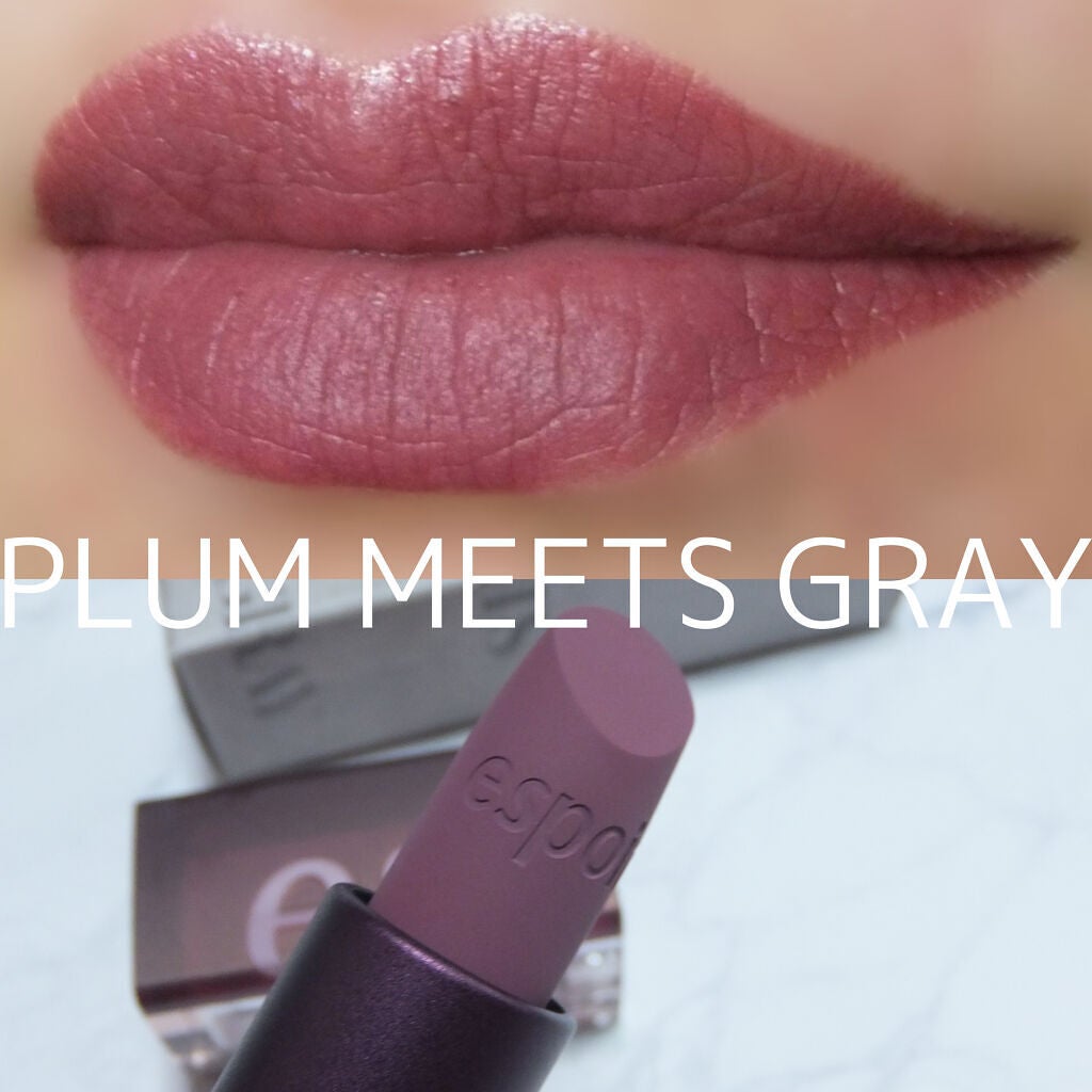 リップスティックノーウェアベルベットミッツグレー/espoir/口紅を使ったクチコミ(5枚目)