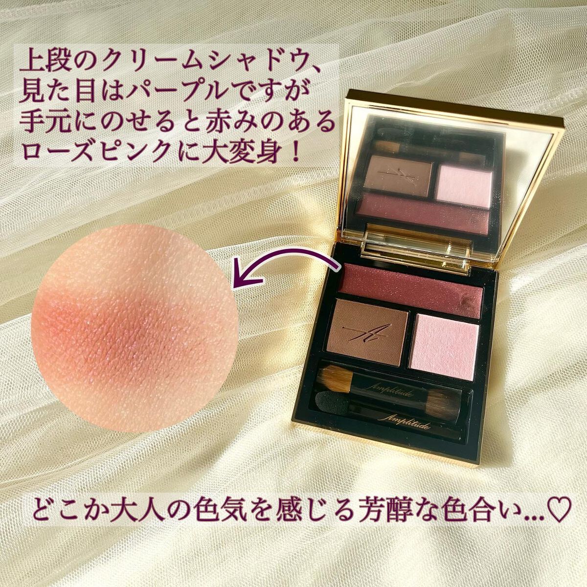 コンスピキュアス アイズ/Amplitude/アイシャドウパレットを使ったクチコミ(2枚目)