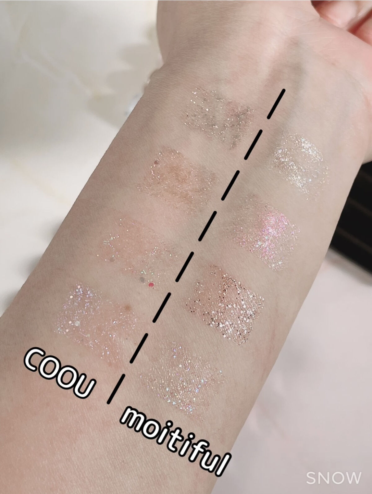 グリッターライナー(MFL リキッドアイシャドウ)/moitiful/グリッターを使ったクチコミ（2枚目）