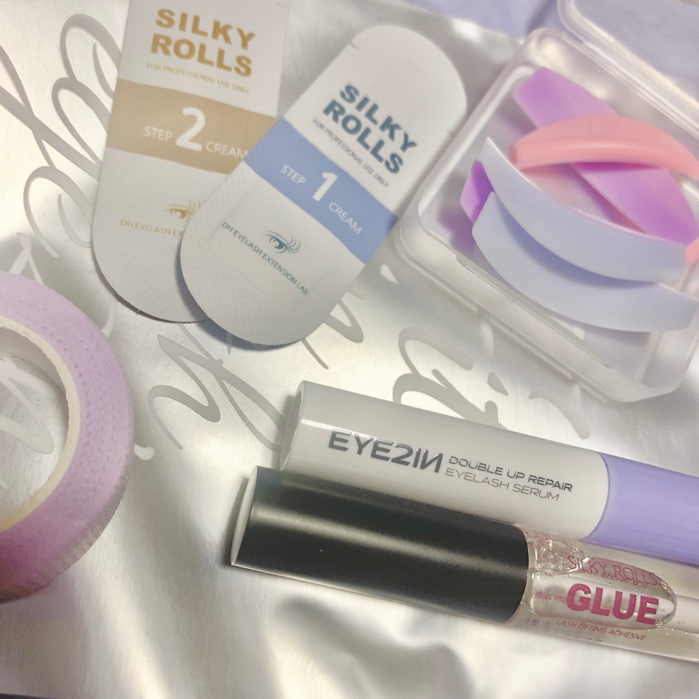 EYE2IN 低刺激 セルフプロ用 まつげパーマ 3種 セット/Qoo10/その他キットセットを使ったクチコミ(2枚目)