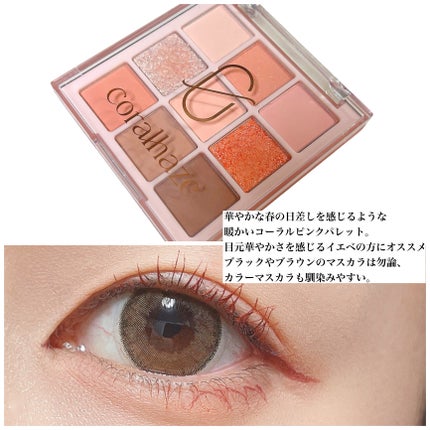 ムードブレンディングシャドウパレット/Coralhaze/アイシャドウパレットを使ったクチコミ(6枚目)