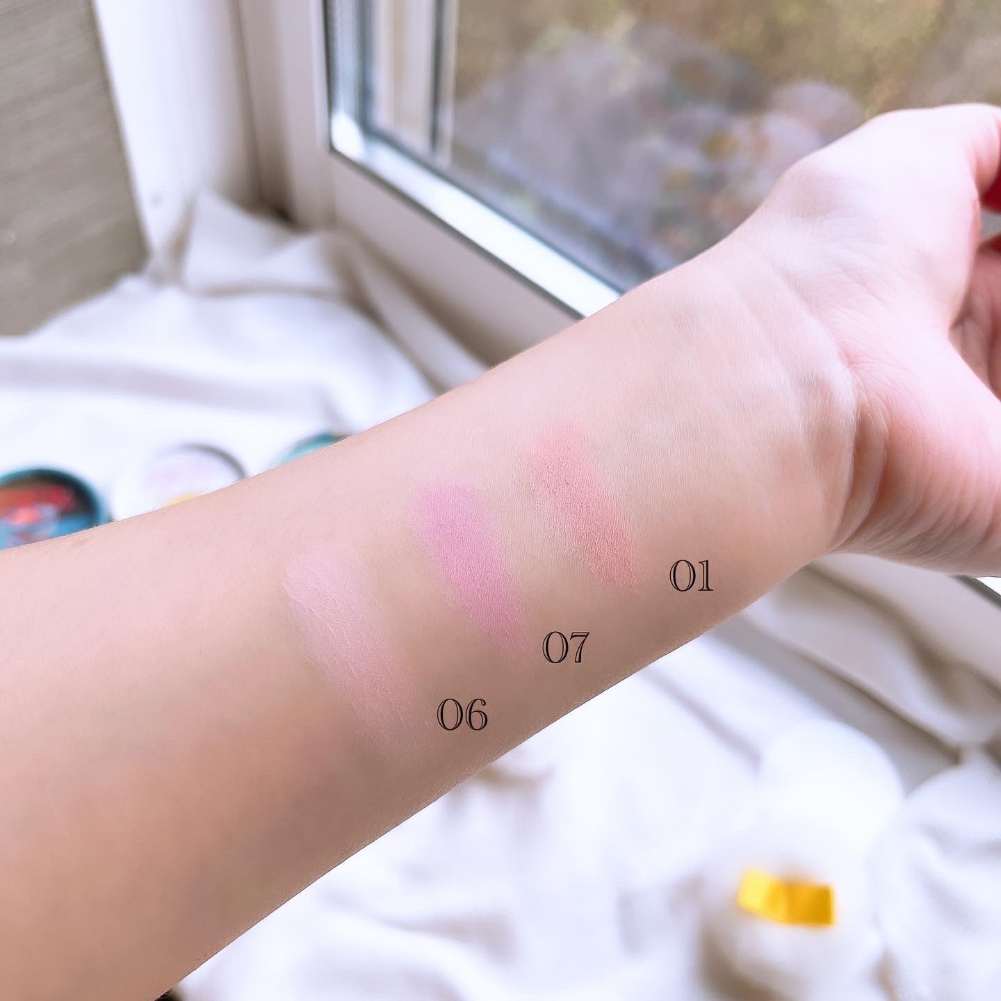 パステルクッションブラッシャー 06ローズペタル/THE FACE SHOP/パウダーチークを使ったクチコミ（3枚目）