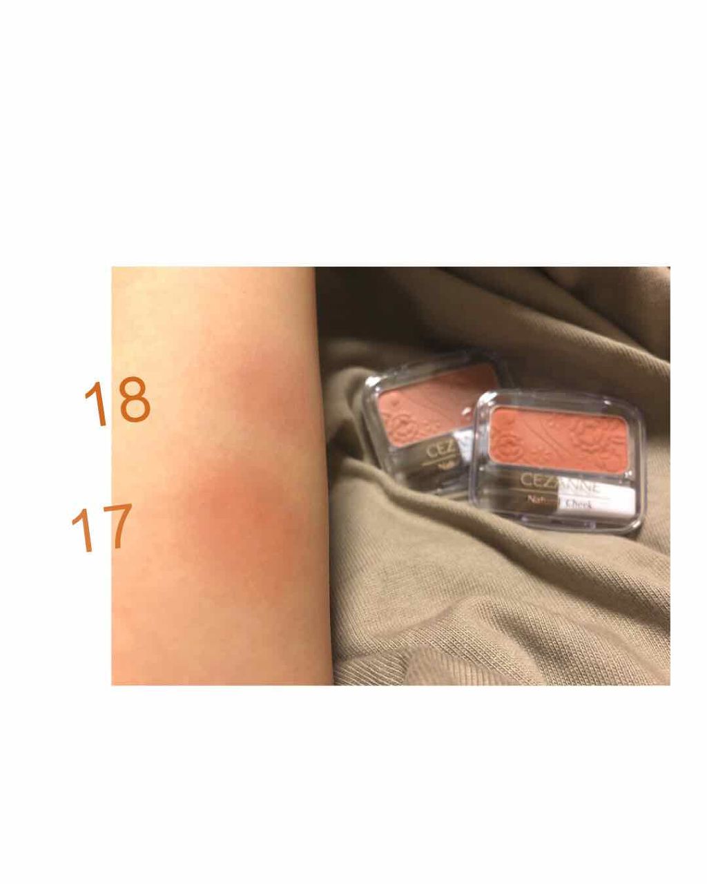 ナチュラル チークN/CEZANNE/パウダーチークを使ったクチコミ（3枚目）