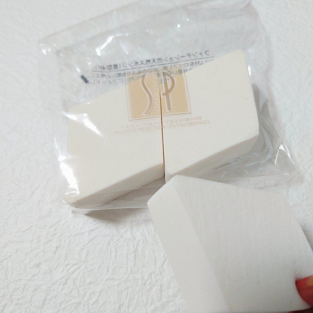 ファンデーション用天然スポンジ（菱形4P）/シャロン/パフ・スポンジを使ったクチコミ（2枚目）