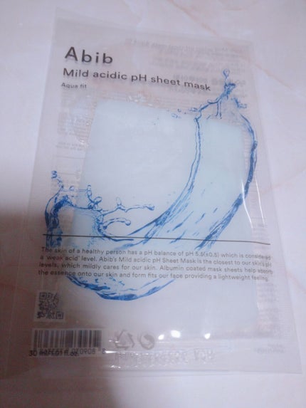 弱酸性pHシートマスク アクアフィット/Abib /シートマスク・パックを使ったクチコミ(1枚目)