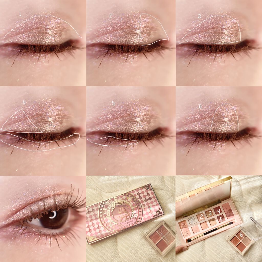 TWINKLE POP Pearl Flex Glitter Eye Palette/CLIO/アイシャドウパレットを使ったクチコミ（2枚目）