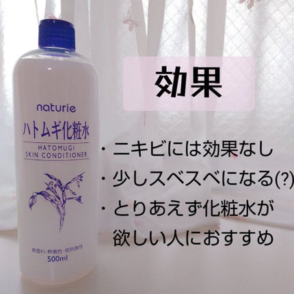 ハトムギ化粧水(ナチュリエ スキンコンディショナー R )/ナチュリエ/化粧水を使ったクチコミ(3枚目)