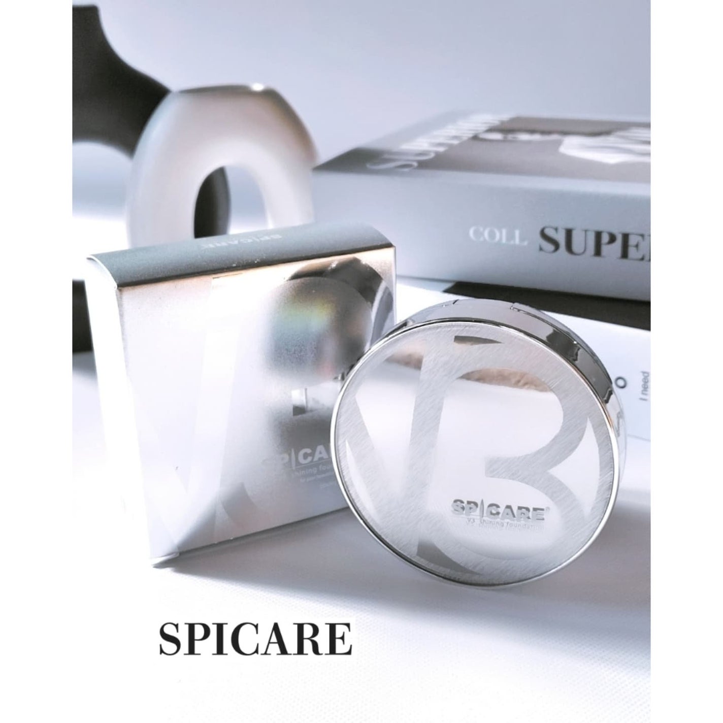 V3シャイニングファンデーション/SPICARE/クッションファンデーションを使ったクチコミ(1枚目)