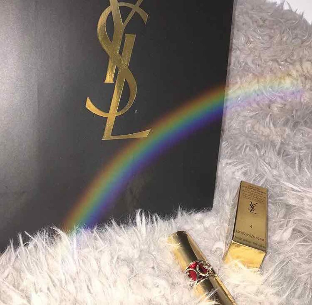 ルージュ ヴォリュプテ シャイン/YVES SAINT LAURENT BEAUTE/口紅を使ったクチコミ(1枚目)