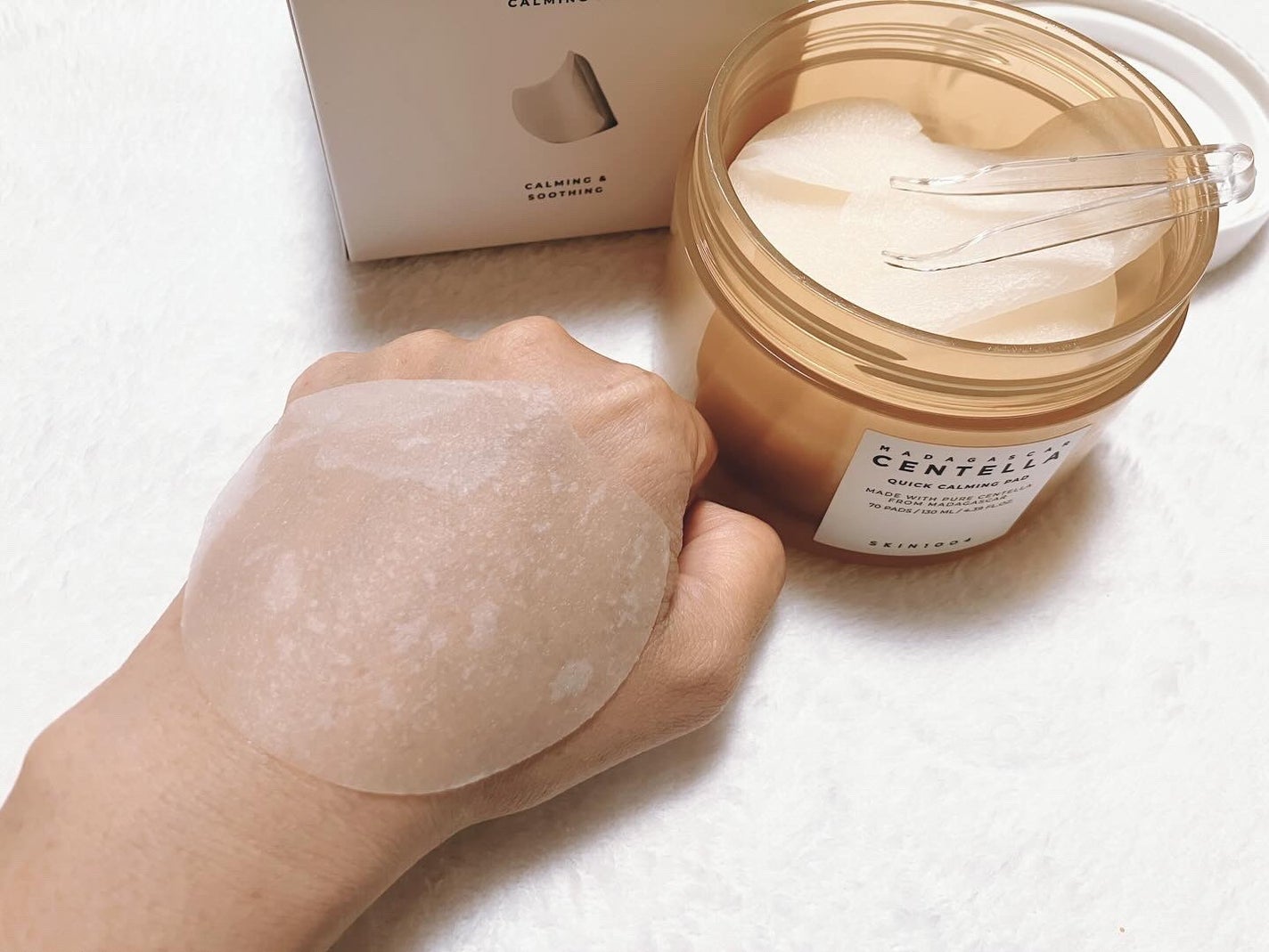 センテラ クイックカーミングパッド/SKIN1004/トナーパッドを使ったクチコミ(3枚目)