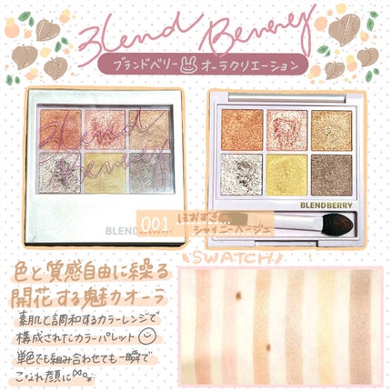 オーラクリエイション/BLEND BERRY/アイシャドウパレットを使ったクチコミ(1枚目)