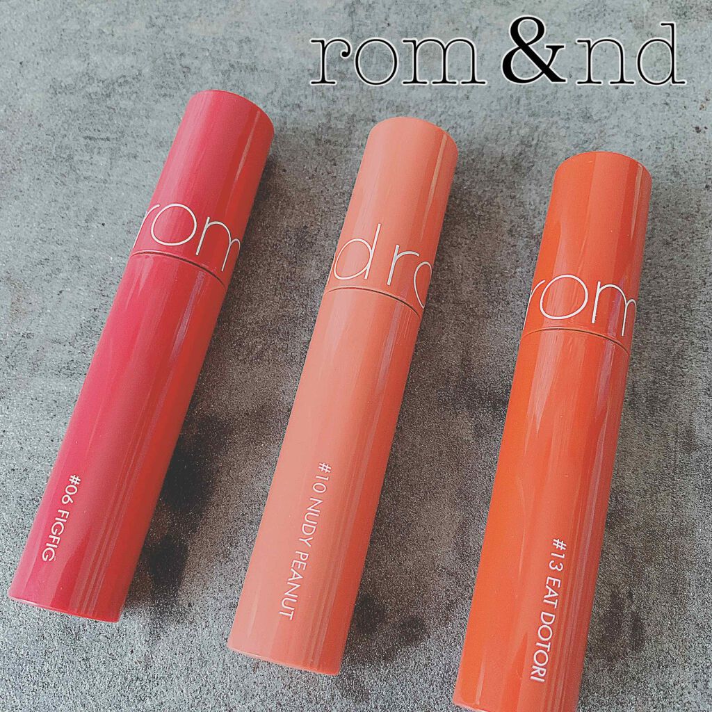 ジューシーラスティングティント/rom&nd/リップティントを使ったクチコミ(1枚目)