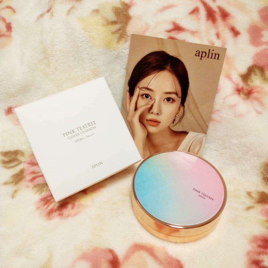ピンクティーツリーカバークッション/APLIN/クッションファンデーションを使ったクチコミ(1枚目)