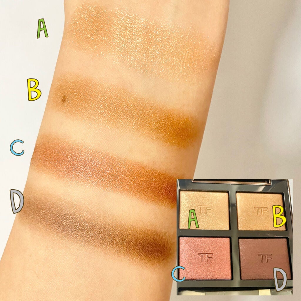 アイ カラー クォード/TOM FORD BEAUTY/アイシャドウパレットを使ったクチコミ(3枚目)