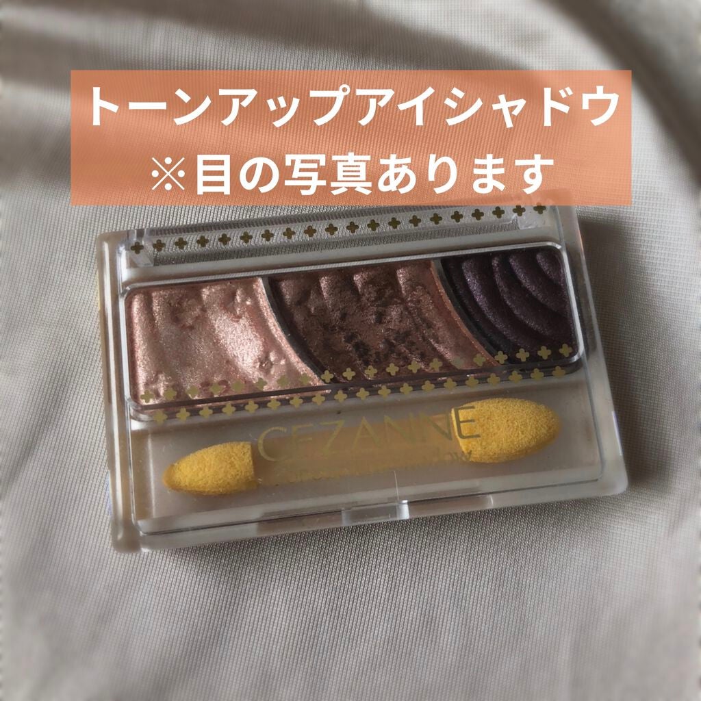 トーンアップアイシャドウ/CEZANNE/アイシャドウパレットを使ったクチコミ(1枚目)