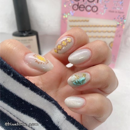 STAR DUST VEIL ニュアンスディスカラー CHESTNUT/cocoronail/ジェルネイルの画像