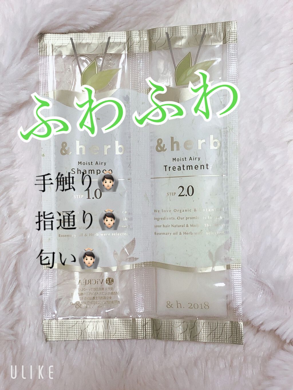 モイストエアリーシャンプー1.0/&herb/市販シャンプーを使ったクチコミ(1枚目)