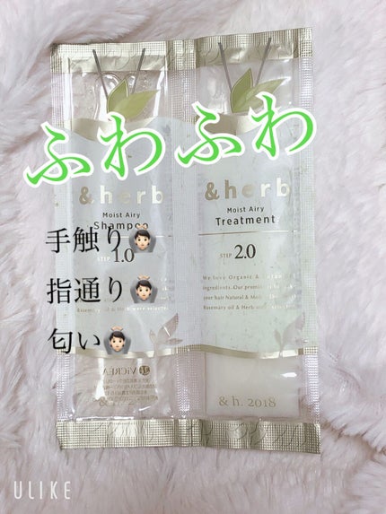 モイストエアリーシャンプー1.0/&herb/市販シャンプーを使ったクチコミ(1枚目)