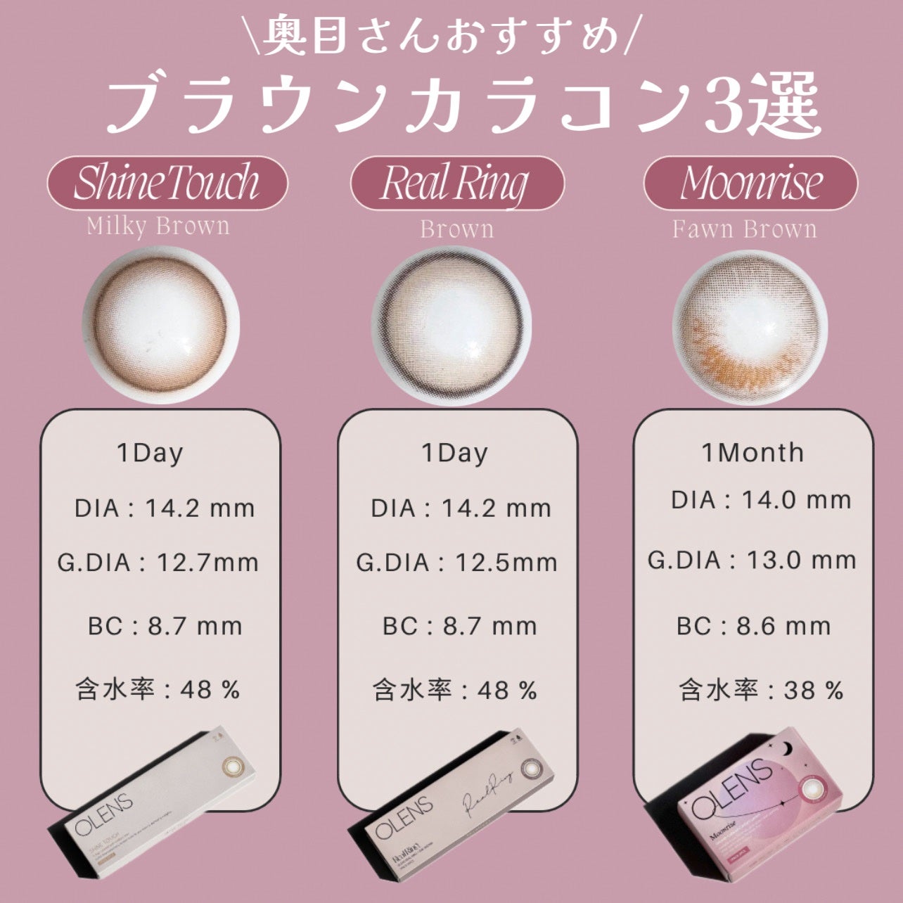 Real Ring 1day/OLENS/ワンデー(1DAY)カラコンを使ったクチコミ(2枚目)