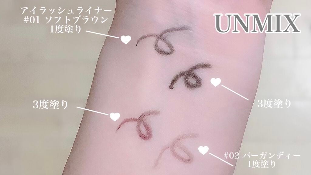 アイラッシュライナー/UNMIX/ペンシルアイライナーを使ったクチコミ(2枚目)