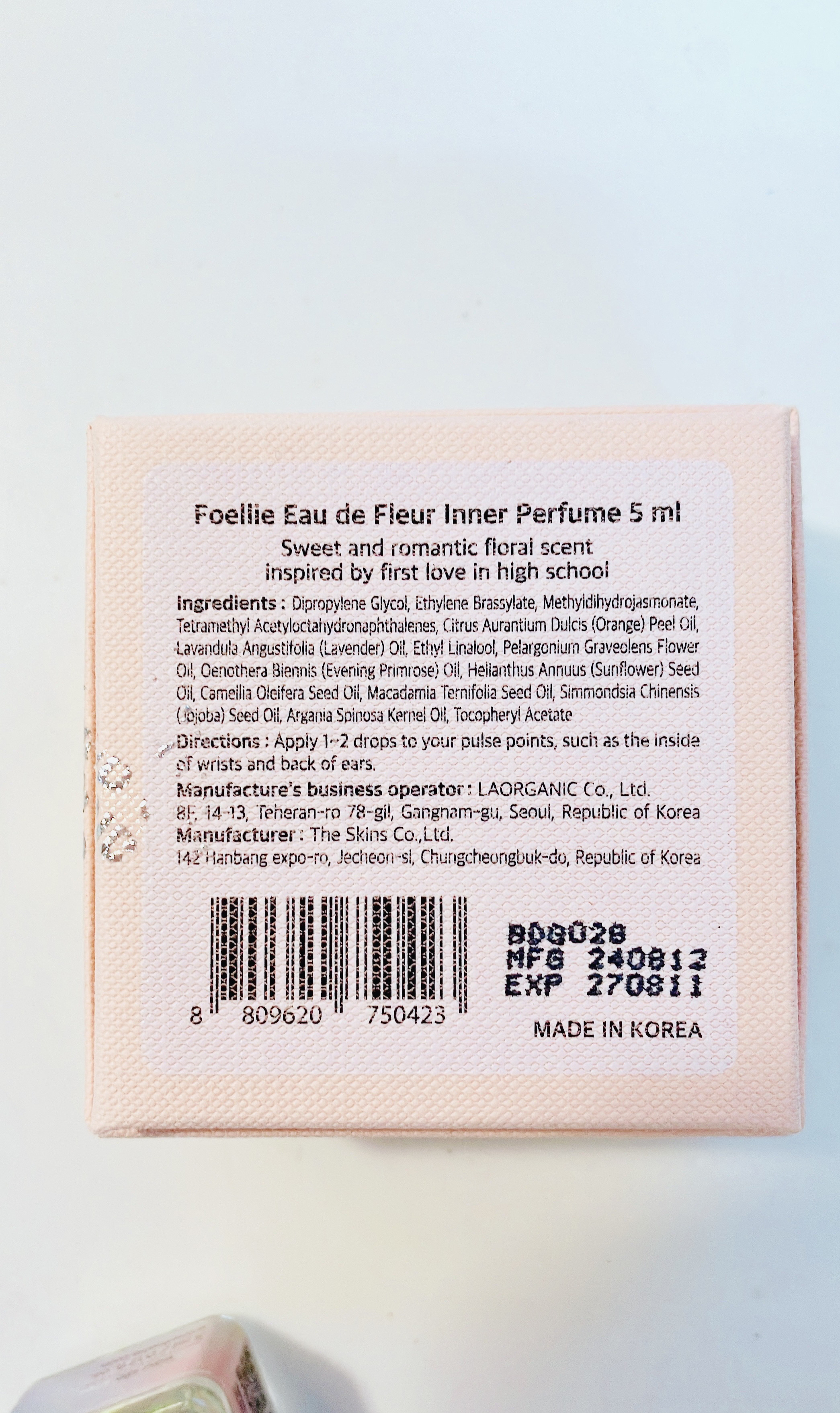 フォエリー インナーパフューム ホワイトフローラルの香り/Foellie/香水(レディース)を使ったクチコミ（3枚目）
