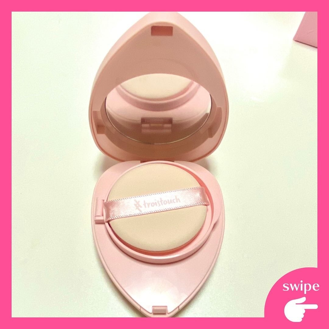 トワタッチ ハートクッション グロウメッシュ/troistouch/クッションファンデーションを使ったクチコミ(2枚目)