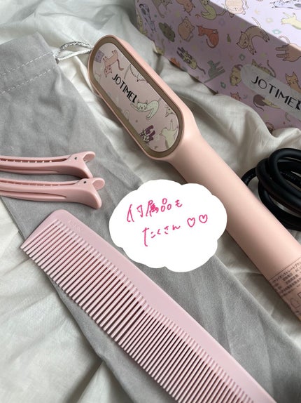 ヘアアイロン ブラシ/jotimei/ヒートブラシを使ったクチコミ(3枚目)