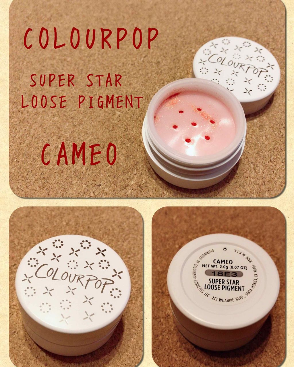 スーパースタールースピグメント/ColourPop/単色アイシャドウを使ったクチコミ(1枚目)