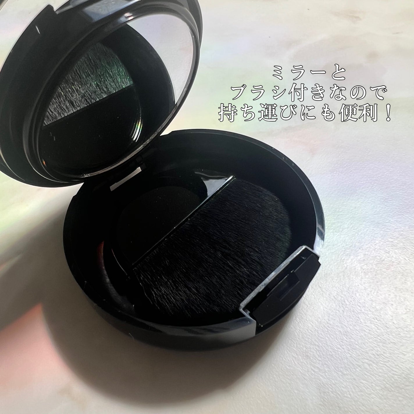 マーブルハイライター/LB/パウダーチークを使ったクチコミ(4枚目)