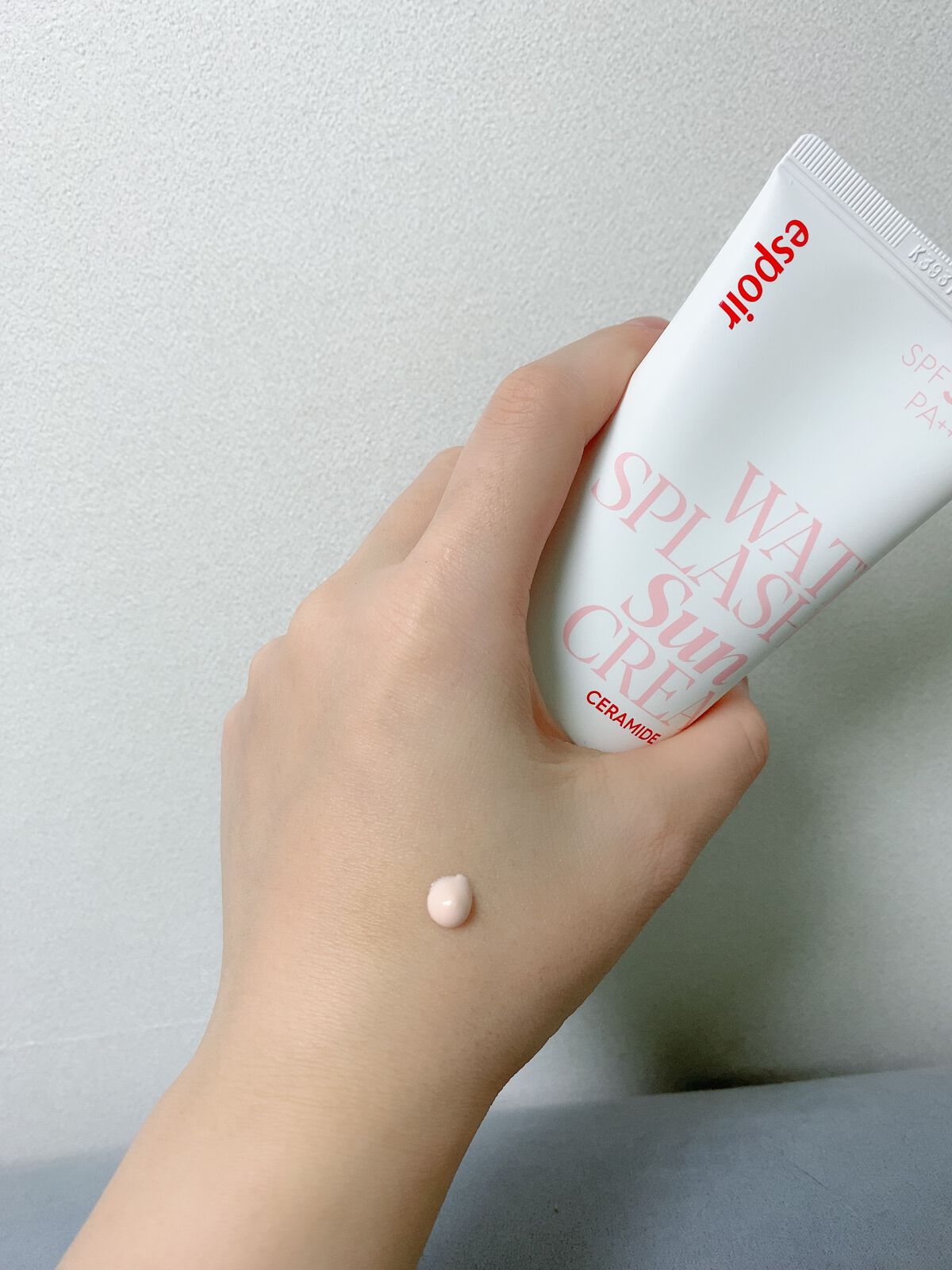 ウォータースプラッシュサンクリーム セラミド/espoir/日焼け止めクリームを使ったクチコミ（3枚目）