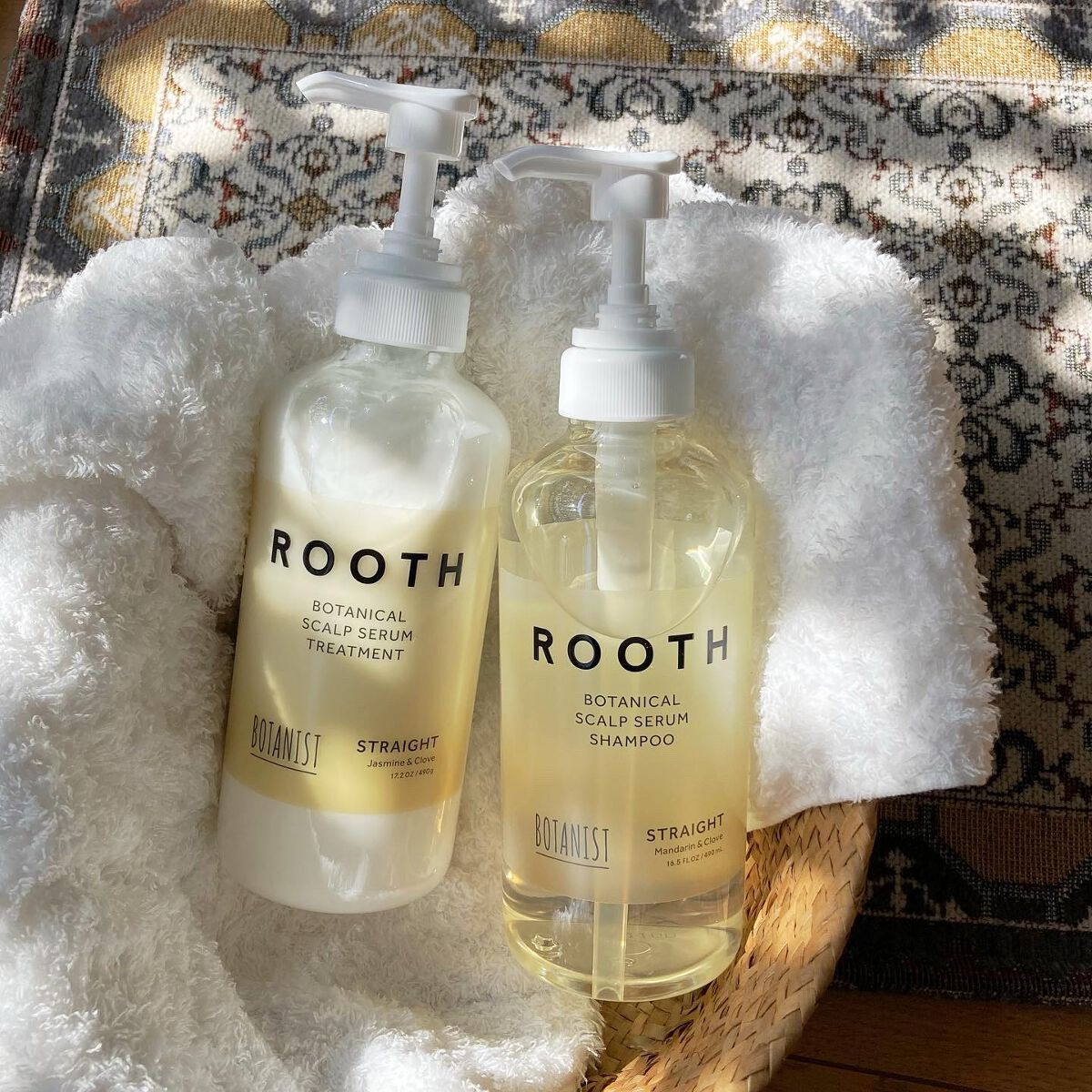 ルース ボタニカルスカルプセラム シャンプー・トリートメント（ストレート）/BOTANIST/市販シャンプーを使ったクチコミ（1枚目）