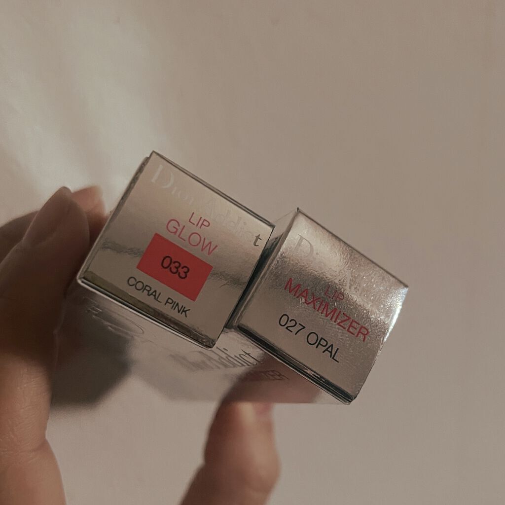 ディオール アディクト リップ グロウ 033 コーラル ピンク (スプリング コレクション2022数量限定色)（生産終了）/Dior/リップバームを使ったクチコミ（2枚目）