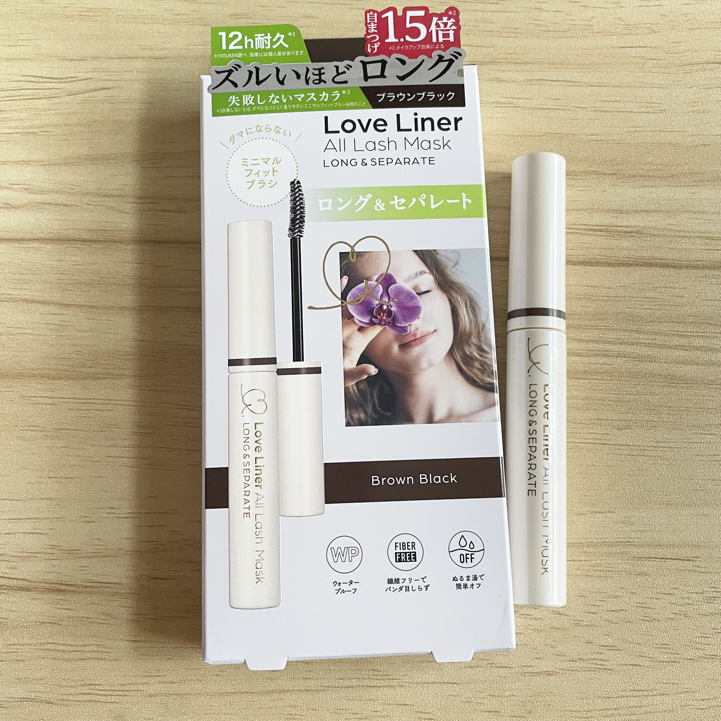 オールラッシュ マスク ロング＆セパレート＜マスカラ＞ ブラウンブラック/ラブ・ライナー/マスカラを使ったクチコミ（2枚目）