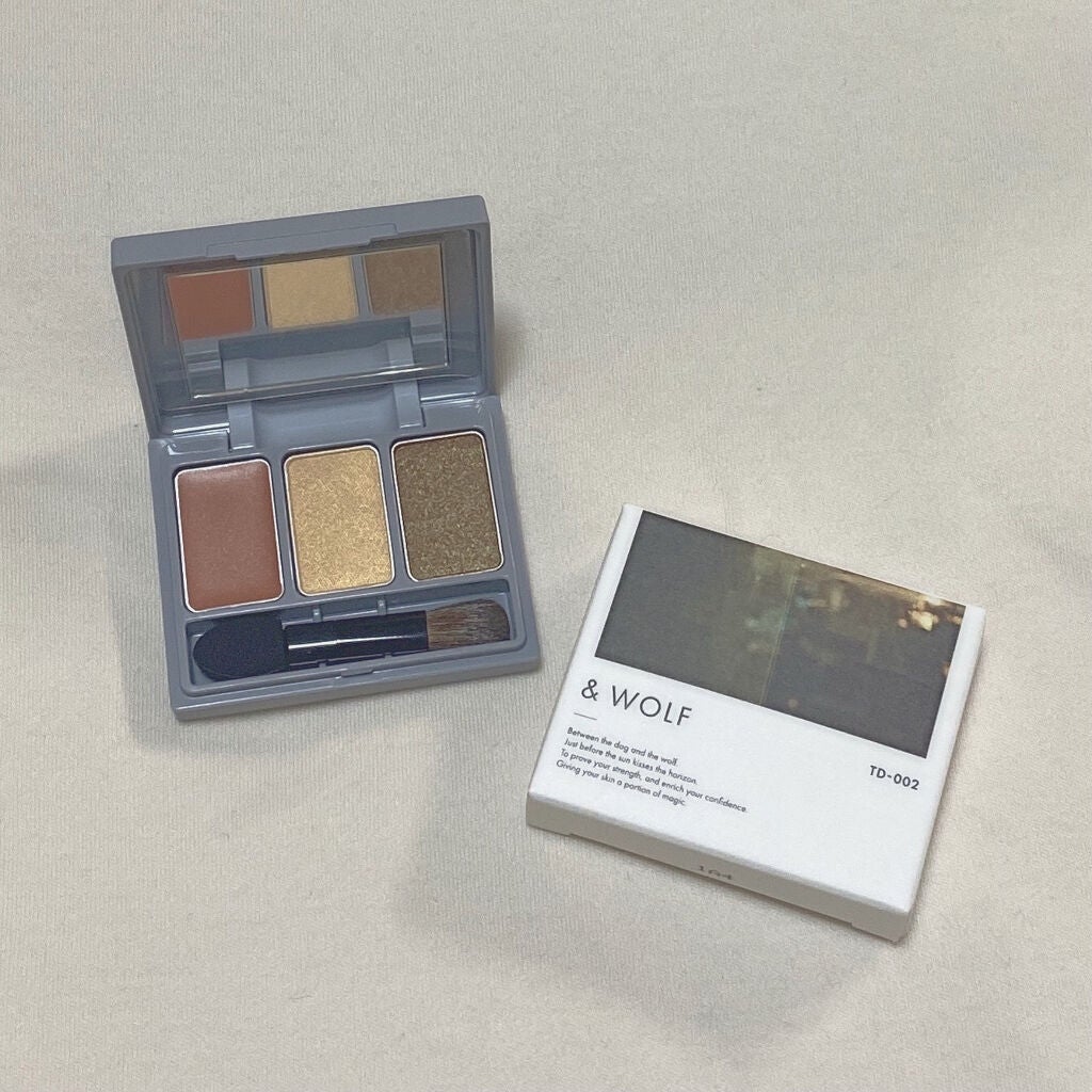スリーサムデザイニングアイカラー/& WOLF/アイシャドウパレットを使ったクチコミ(1枚目)