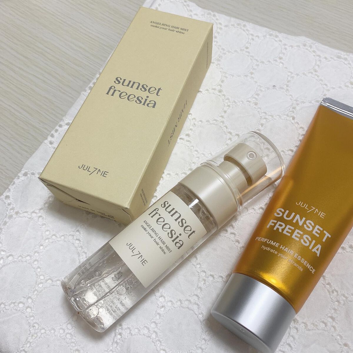 エンジェリングヘアミスト サンセットフリージア/JUL7ME/ヘアミストを使ったクチコミ（1枚目）