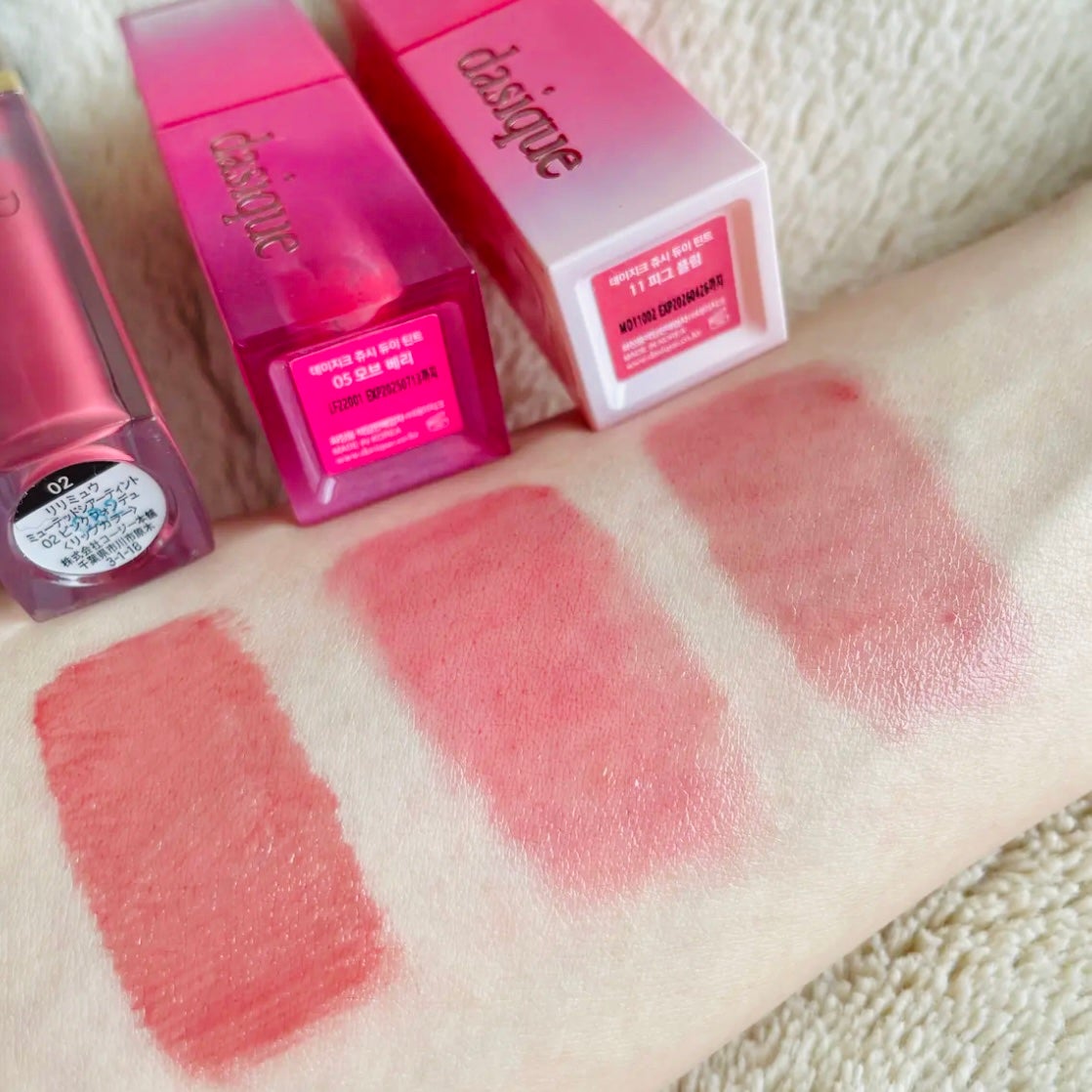 ジューシーデュイティント/dasique/リップティントを使ったクチコミ(3枚目)