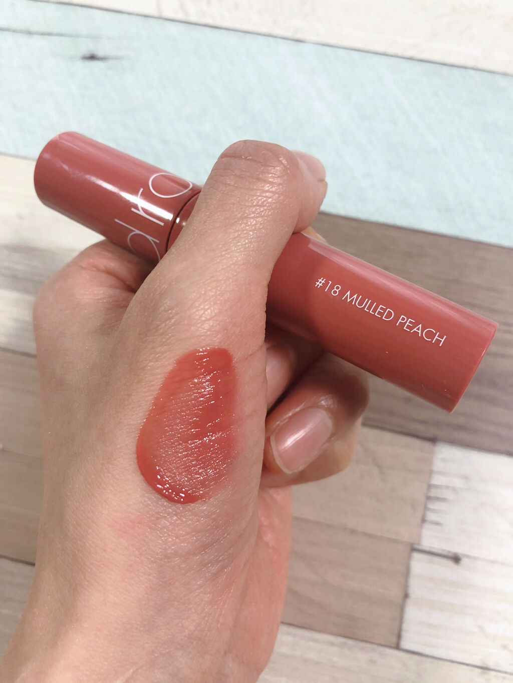 ジューシーラスティングティント/rom&amp;nd/リップティントを使ったクチコミ（2枚目）