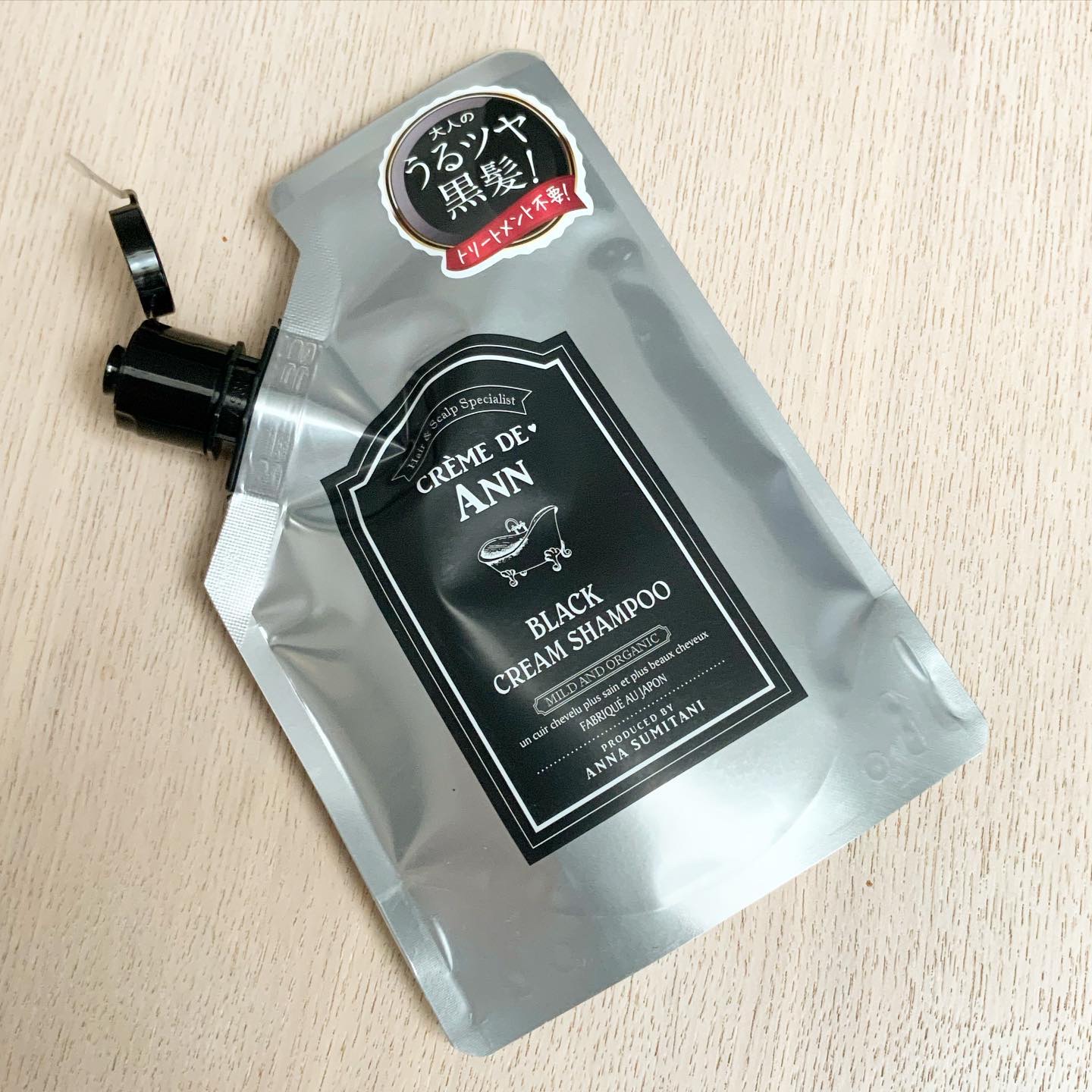 ブラッククリームシャンプー/creme de Ann/市販シャンプーを使ったクチコミ（1枚目）