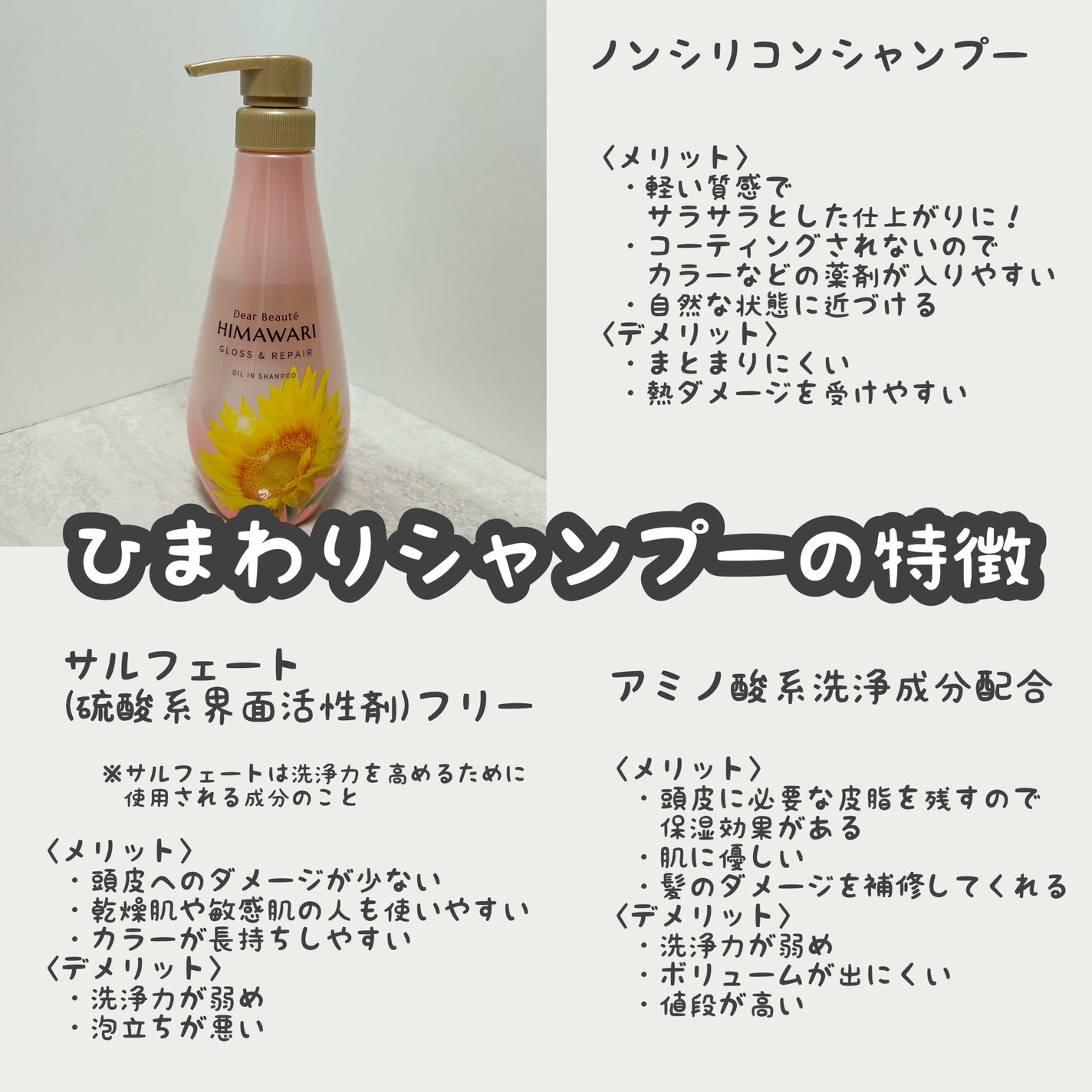 オイルインシャンプー/オイルインコンディショナー (グロス&リペア)/ディアボーテ/市販シャンプーを使ったクチコミ(4枚目)