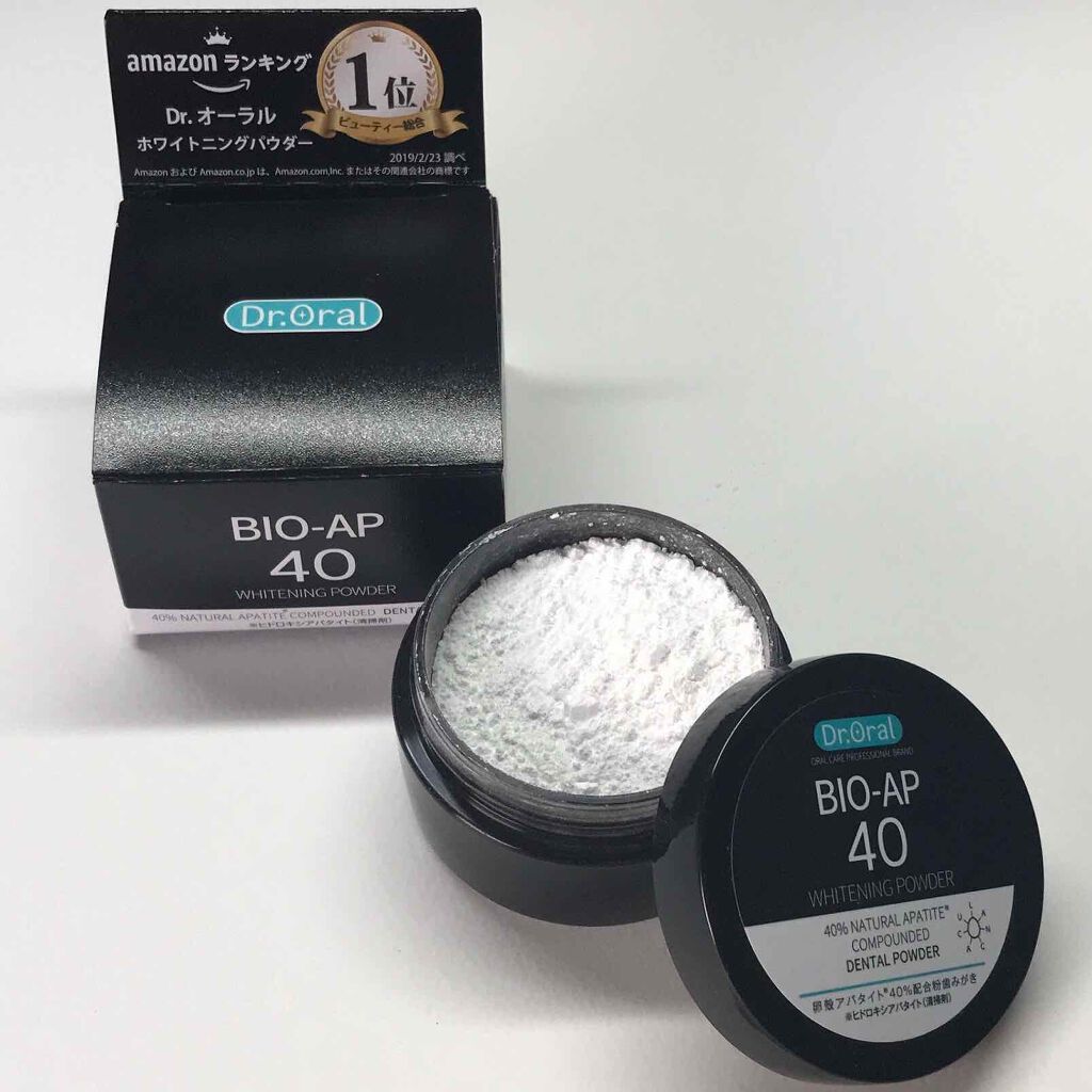 ホワイトニングパウダー ミント/Dr.Oral/歯磨き粉を使ったクチコミ(1枚目)
