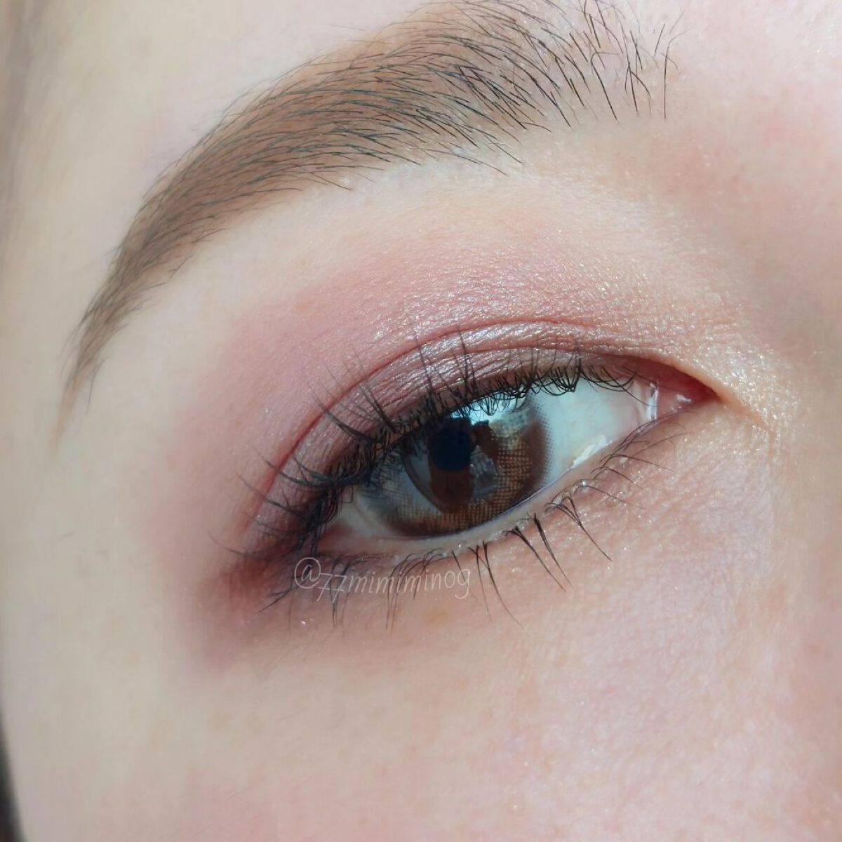 ピエナージュ ミミジェム マンスリー ミミガーネット/PienAge/１ヶ月（１MONTH）カラコンを使ったクチコミ（3枚目）