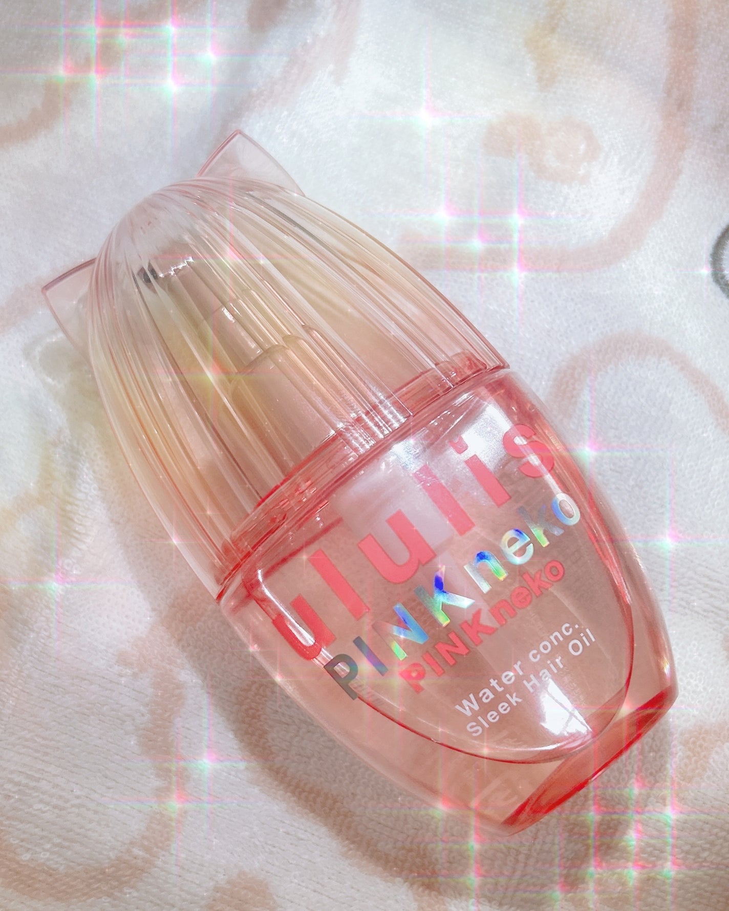 ウルリス ピンクネコ  ウォーターコンク スリーク ヘアオイル/ululis/ヘアオイルを使ったクチコミ(2枚目)