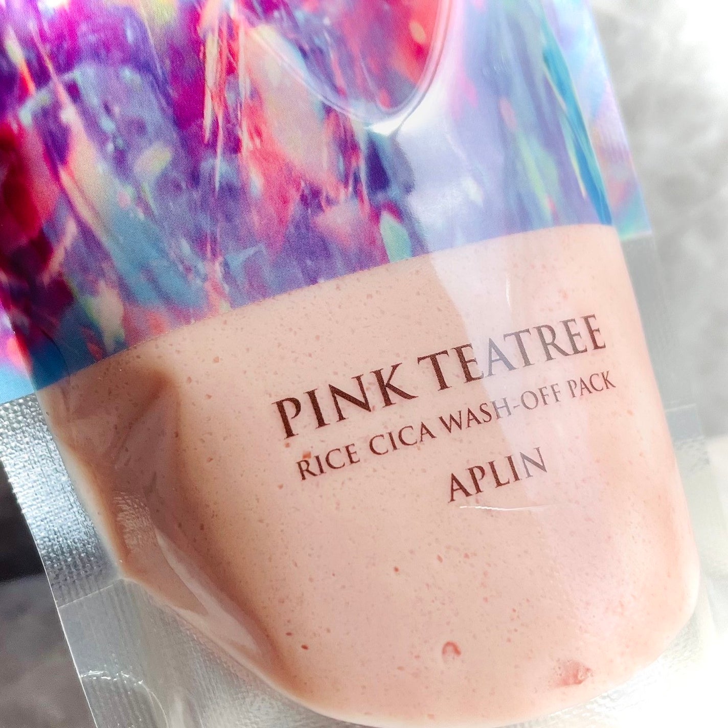 ピンクティーツリーライスシカウォッシュオフパック/APLIN/洗い流すパック・マスクを使ったクチコミ(1枚目)