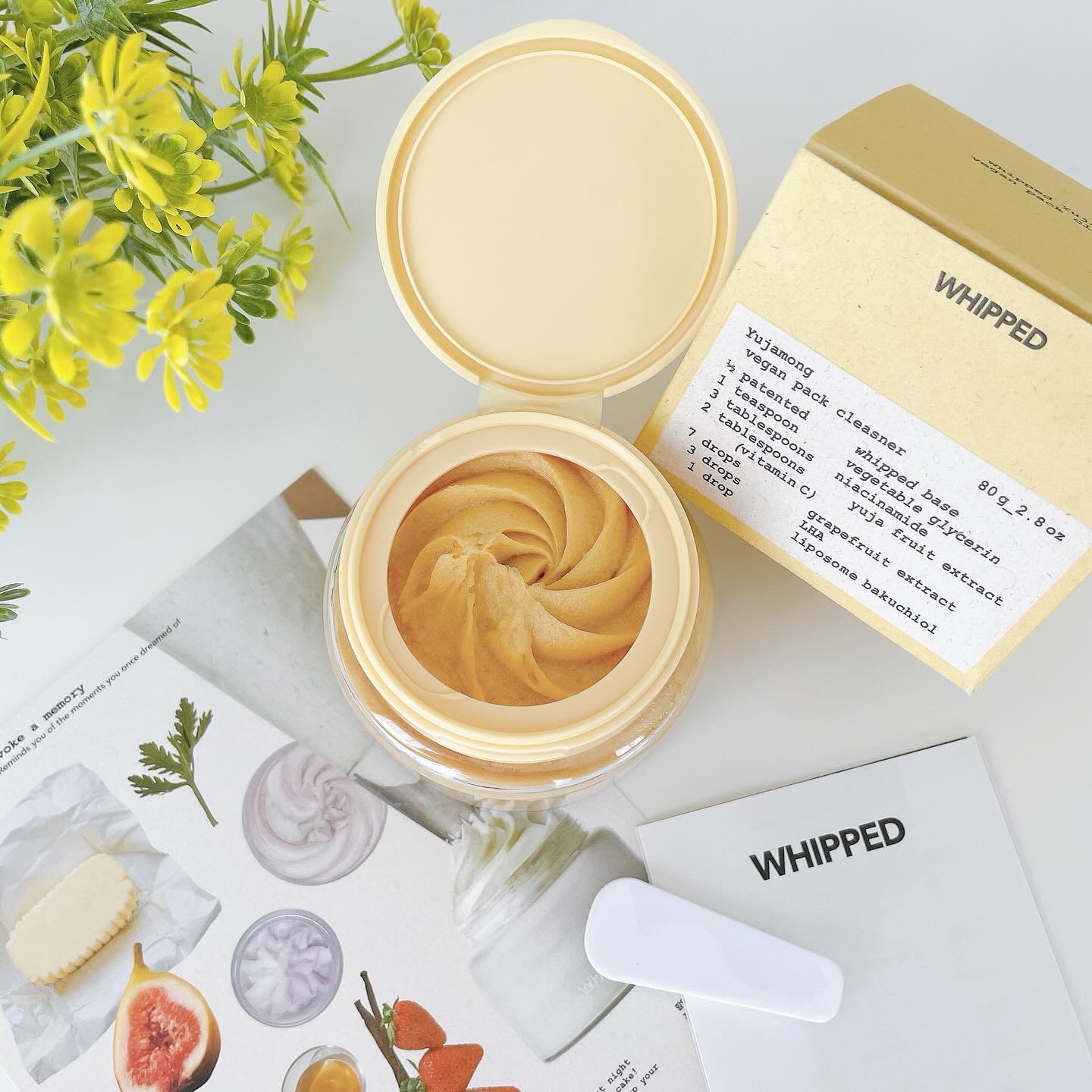 WHIPPED ユジャモンビーガンパッククレンザーのクチコミ「✼••┈┈┈┈┈┈┈┈┈┈┈┈┈┈┈┈┈┈┈••✼
　　𝑊𝐻𝐼𝑃𝑃𝐸𝐷
　　ユジャモンヴィーガ.....」（2枚目）