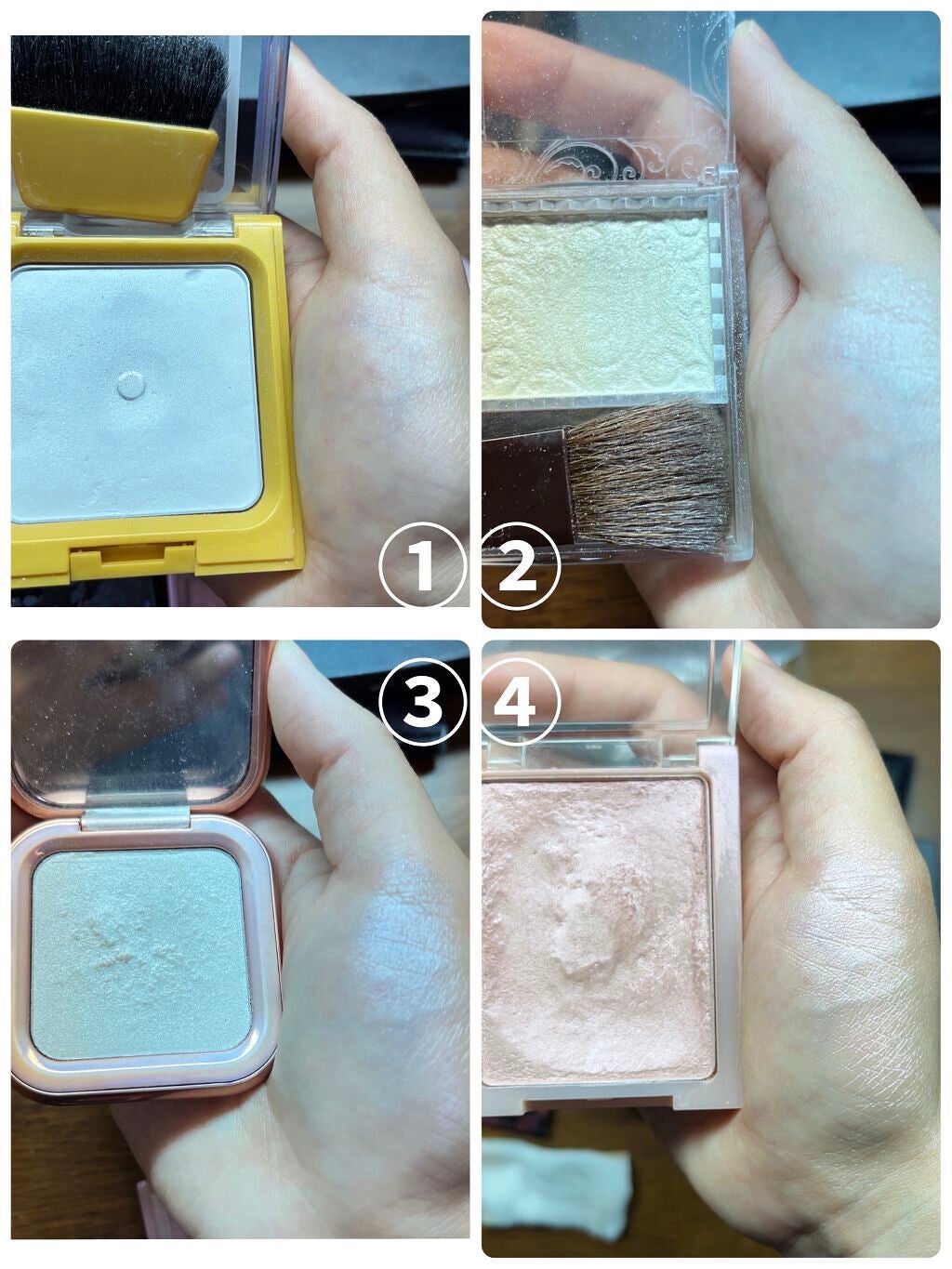 シャイニーパウダー N/excel/プレストパウダーを使ったクチコミ(3枚目)