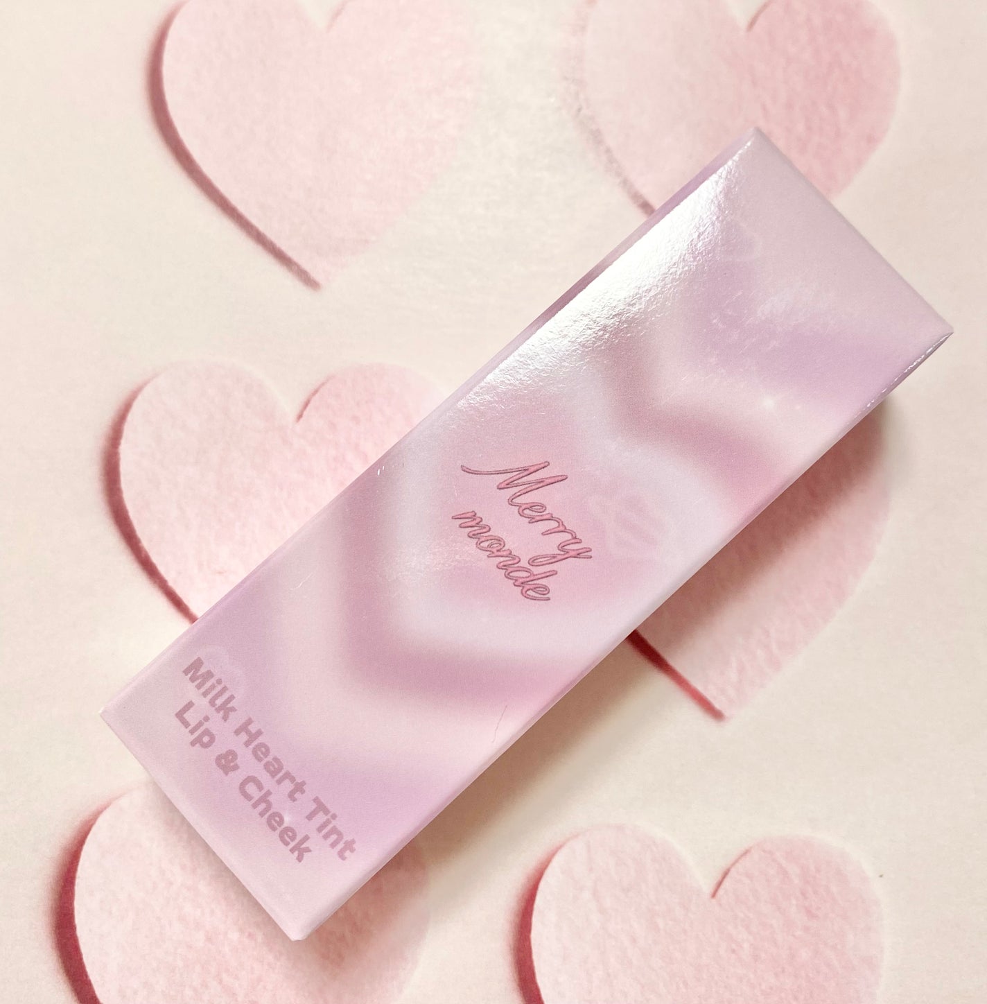 ミルクハートティントリップアンドチーク/Merrymonde/リップティントを使ったクチコミ(1枚目)
