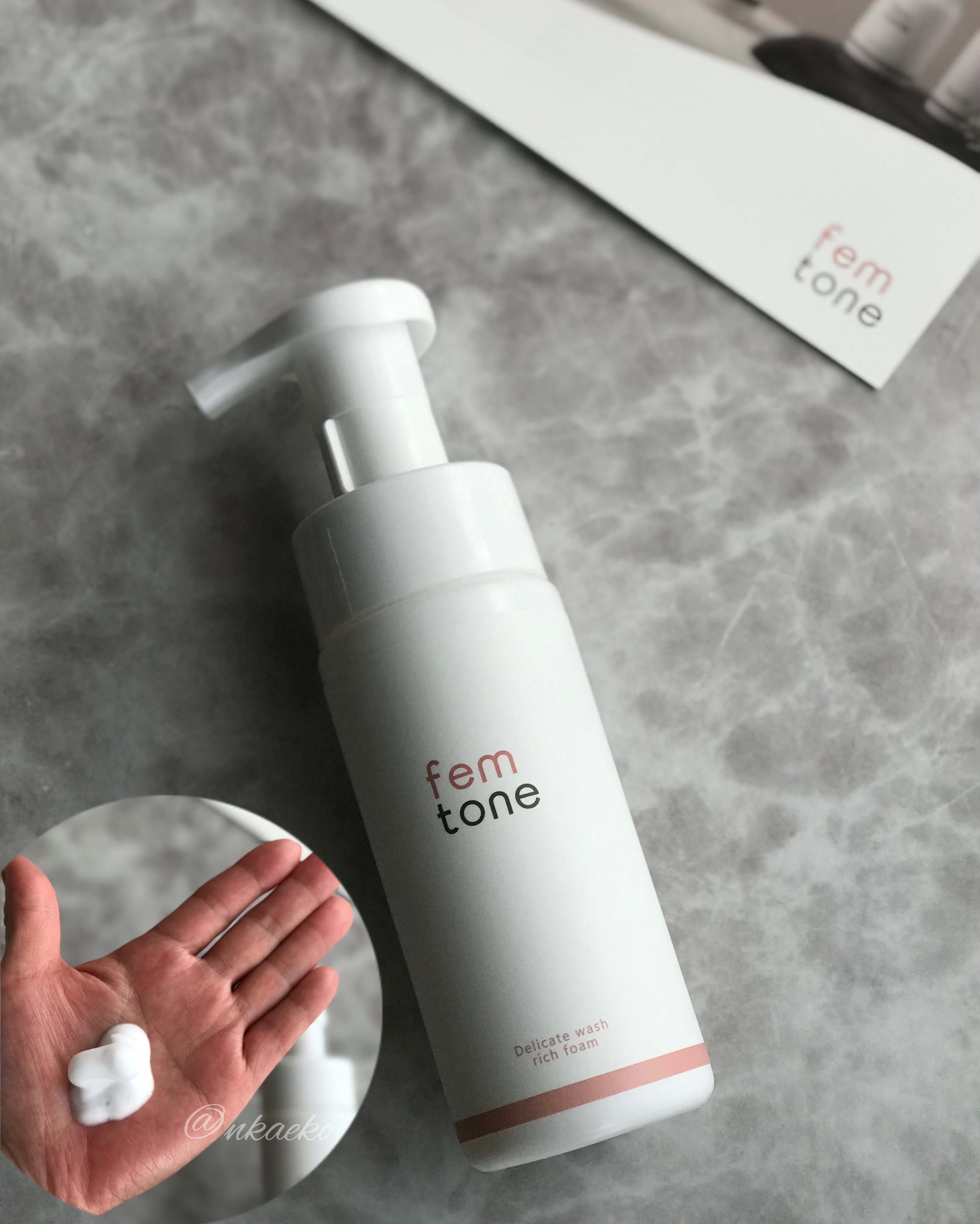 デリケートウォッシュ リッチフォーム/fem tone/デリケートゾーンケアを使ったクチコミ（2枚目）