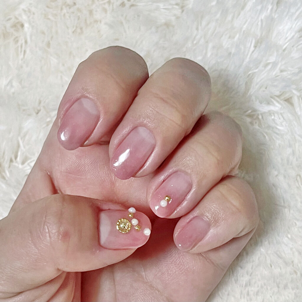 ウィークリージェル NE-42 Pink Beige/HOMEI/ジェルネイルを使ったクチコミ（2枚目）